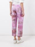 tie-dye print trousers