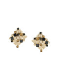 crystal stud earrings