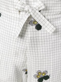 checked cropped trousers 