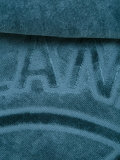 logo embossed beach towel