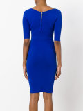 fitted V-neck dress