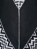 zigzag pattern maxi dress