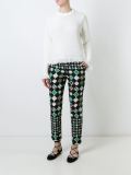 geometric print trousers