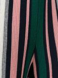 ribbed intarsia trousers