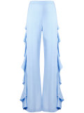 draped side detail trousers 