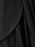 single sleeve draped cape