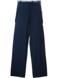 pleated drawstring tapered trousers