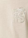 embroidered lion T-shirt