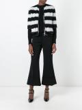 fluffy striped jacket
