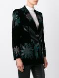 embroidered blazer