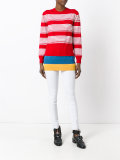 layered striped jumper
