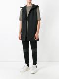sleeveless hooded jacket