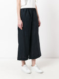 elasticated waist cropped trousers