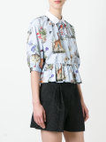 animals print blouse 