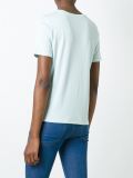 side logo print T-shirt