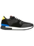 paneled lace-up sneakers