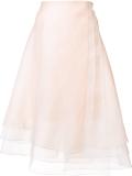 layered organza skirt 