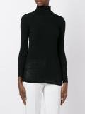 turtle neck fine knit top