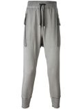 zip drop crotch trousers