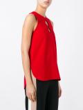 sleeveless lace up sleeveless