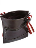 striped strap messenger bag 