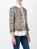 buttoned tweed jacket 