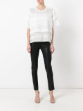 lace tiered T-shirt