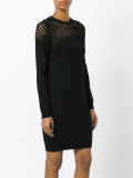 fishnet panel dress