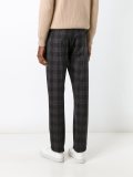 plaid straight trousers