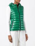 zipped hooded gilet