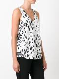 brush print tank top