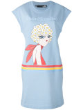 cartoon print T-shirt dress