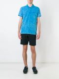 'Small Righe Fluo'酸洗Polo领T恤
