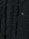 ruffled cardigan