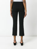 bootcut cropped trousers