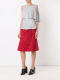panelled mid-length skirt