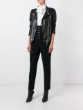 high-waisted trousers