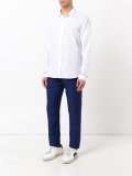 monkey print cuff shirt