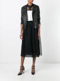sheer layer A-line skirt