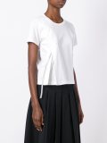 pleated ribbon T-shirt 