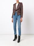 striped fitted jacket