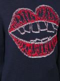 'Kiss' embroidered jumper