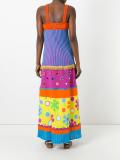 mirror embellished patchwork dress