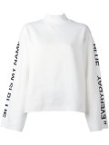 flared sleeved sweatshirt