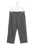 metallic tailored trousers