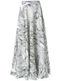 graphic print skirt