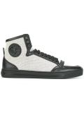 Medusa hi-top canvas sneakers