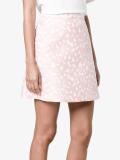 heart jacquard mini skirt