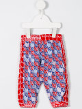 patchwork print trousers