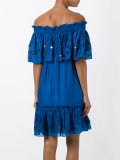 embroidered off-the-shoulder dress